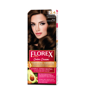 Plaukų dažai FLOREX 2.4 ( pieniškas šokoladas )